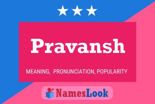 Pravansh பெயர் போஸ்டர்