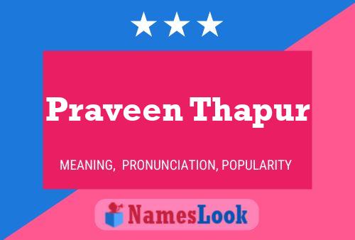 Praveen Thapur பெயர் போஸ்டர்