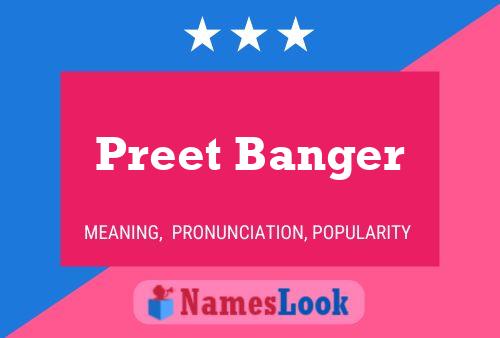 Preet Banger பெயர் போஸ்டர்