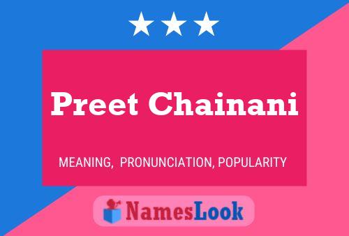 Preet Chainani பெயர் போஸ்டர்