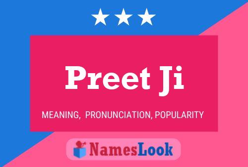 Preet Ji பெயர் போஸ்டர்