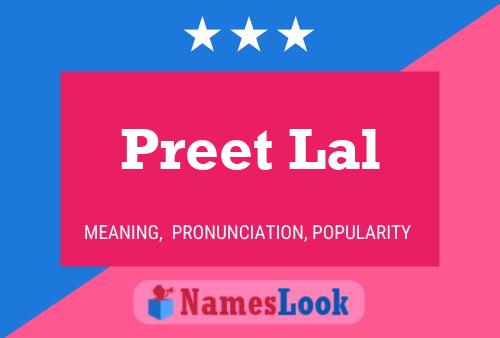 Preet Lal பெயர் போஸ்டர்