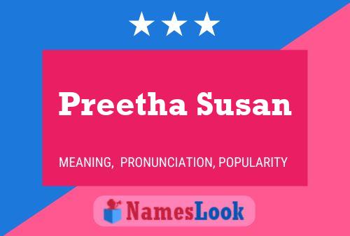 Preetha Susan பெயர் போஸ்டர்