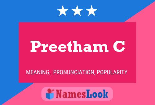 Preetham C பெயர் போஸ்டர்