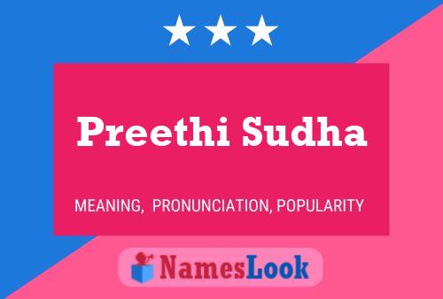 Preethi Sudha பெயர் போஸ்டர்