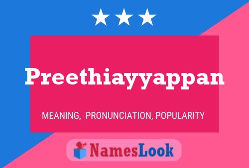 Preethiayyappan பெயர் போஸ்டர்