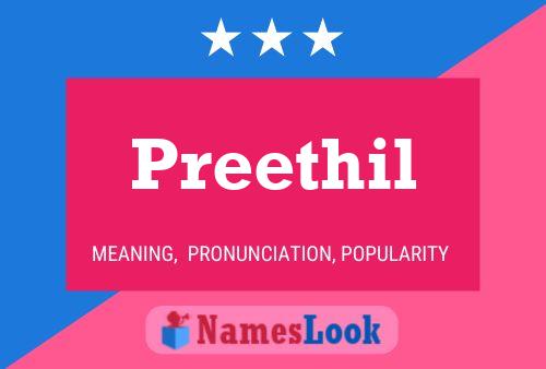 Preethil பெயர் போஸ்டர்