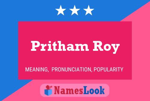 Pritham Roy பெயர் போஸ்டர்