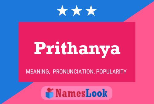 Prithanya பெயர் போஸ்டர்