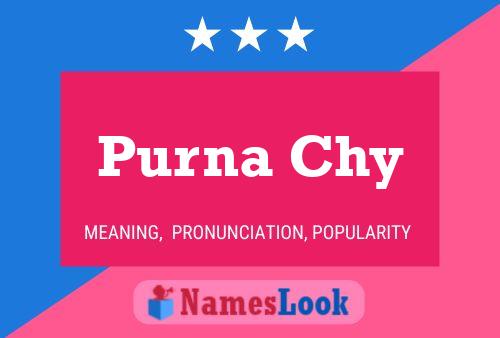 Purna Chy பெயர் போஸ்டர்