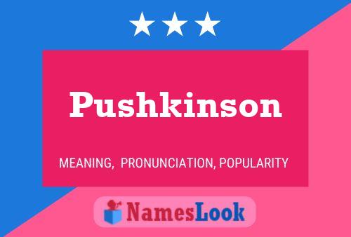 Pushkinson பெயர் போஸ்டர்