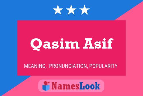 Qasim Asif பெயர் போஸ்டர்