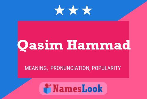 Qasim Hammad பெயர் போஸ்டர்