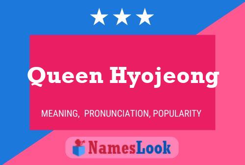 Queen Hyojeong பெயர் போஸ்டர்