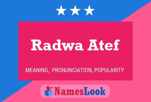 Radwa Atef பெயர் போஸ்டர்