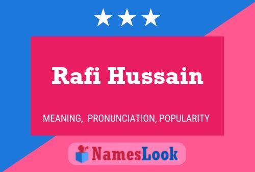 Rafi Hussain பெயர் போஸ்டர்