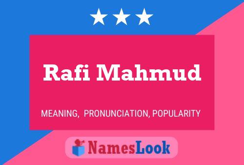 Rafi Mahmud பெயர் போஸ்டர்