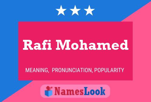 Rafi Mohamed பெயர் போஸ்டர்