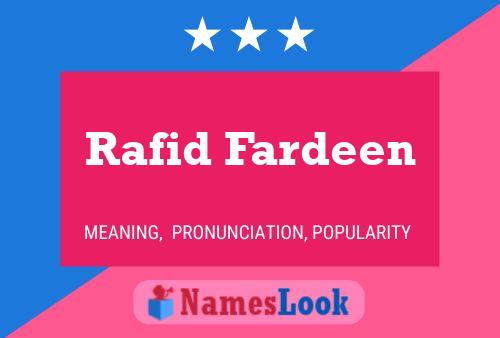 Rafid Fardeen பெயர் போஸ்டர்