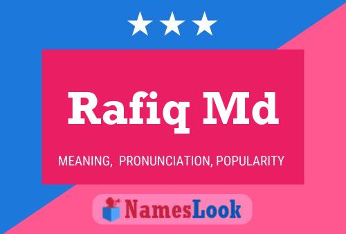 Rafiq Md பெயர் போஸ்டர்