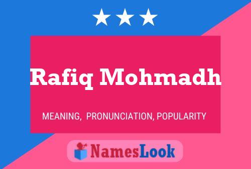 Rafiq Mohmadh பெயர் போஸ்டர்