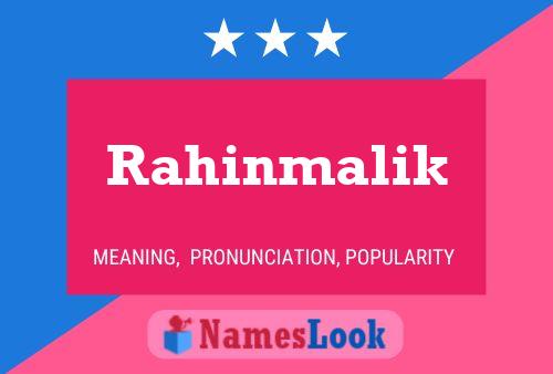 Rahinmalik பெயர் போஸ்டர்