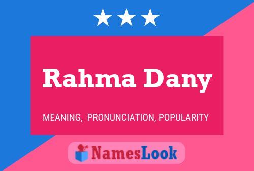 Rahma Dany பெயர் போஸ்டர்