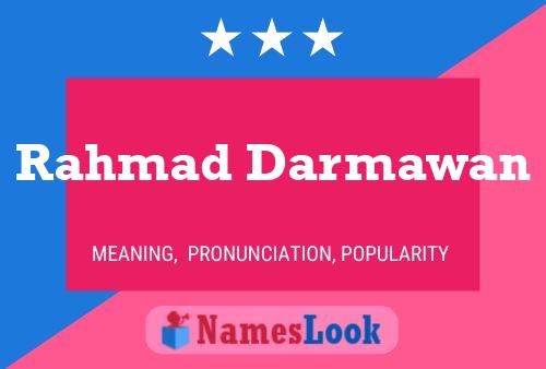 Rahmad Darmawan பெயர் போஸ்டர்