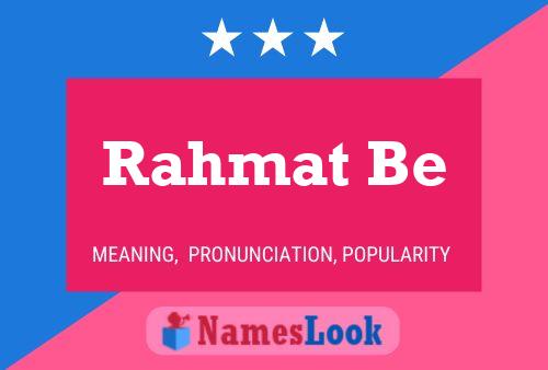 Rahmat Be பெயர் போஸ்டர்