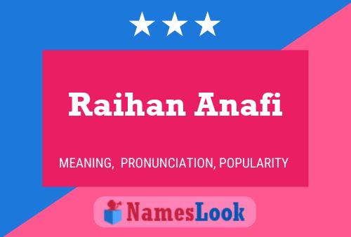 Raihan Anafi பெயர் போஸ்டர்