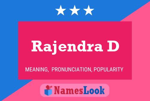 Rajendra D பெயர் போஸ்டர்