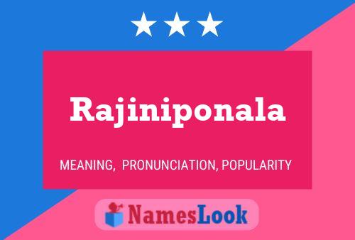 Rajiniponala பெயர் போஸ்டர்