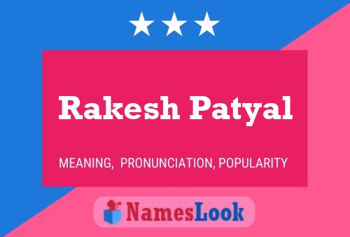 Rakesh Patyal பெயர் போஸ்டர்