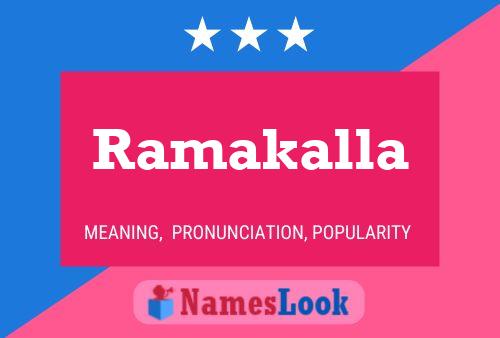 Ramakalla பெயர் போஸ்டர்