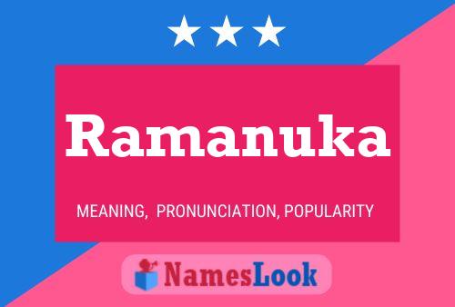 Ramanuka பெயர் போஸ்டர்