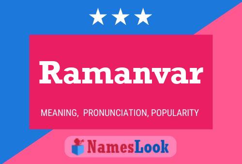 Ramanvar பெயர் போஸ்டர்