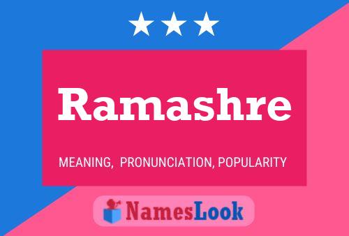 Ramashre பெயர் போஸ்டர்