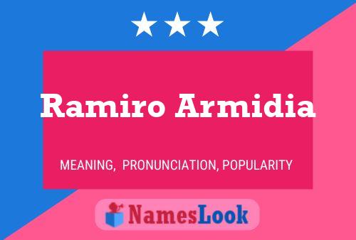 Ramiro Armidia பெயர் போஸ்டர்