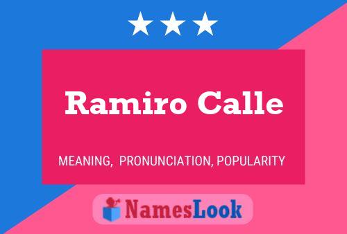 Ramiro Calle பெயர் போஸ்டர்