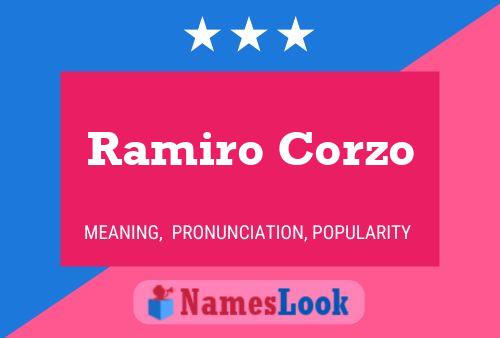 Ramiro Corzo பெயர் போஸ்டர்