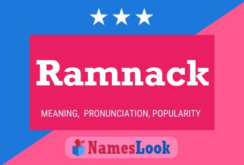 Ramnack பெயர் போஸ்டர்