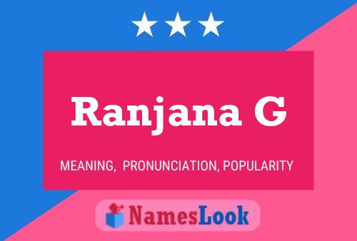 Ranjana G பெயர் போஸ்டர்