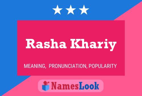 Rasha Khariy பெயர் போஸ்டர்