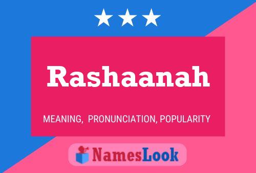 Rashaanah பெயர் போஸ்டர்