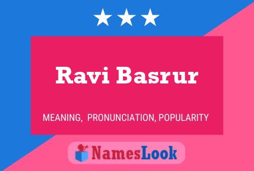 Ravi Basrur பெயர் போஸ்டர்