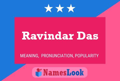 Ravindar Das பெயர் போஸ்டர்