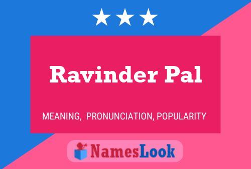 Ravinder Pal பெயர் போஸ்டர்