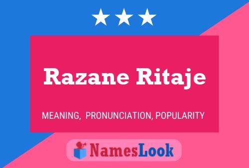 Razane Ritaje பெயர் போஸ்டர்