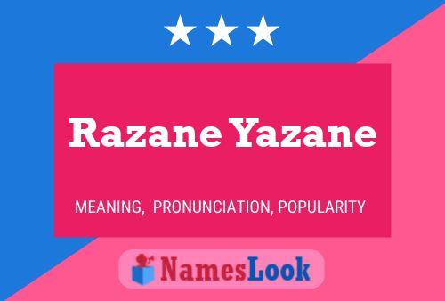 Razane Yazane பெயர் போஸ்டர்