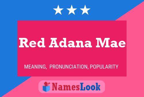 Red Adana Mae பெயர் போஸ்டர்